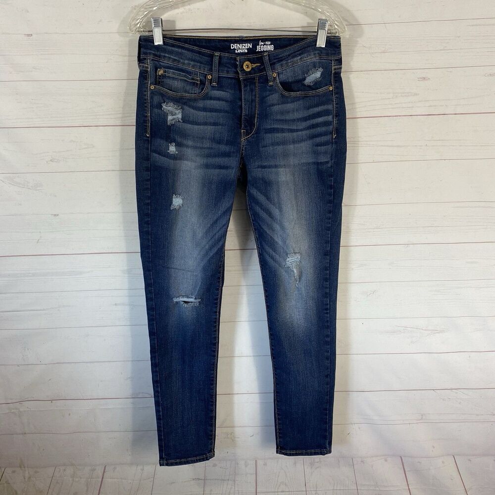 Levi's Denizen Womens Low Rise Jegging Jean Sz 30 Blue Cotton Blend Ankle